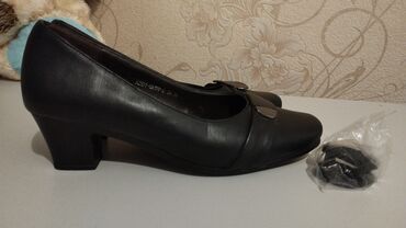 женские турецкие туфли: Туфли 38, түсү - Кара