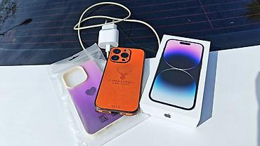 note 12s ekran: IPhone 14 Pro, 256 GB, Deep Purple, Simsiz şarj, Face ID, Sənədlərlə — 1