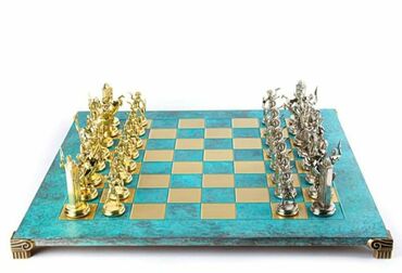 şahmat kursları: Шахматы- Yunanistanin Meqapolis firmasi Daskisi sedefden Fiqurlar