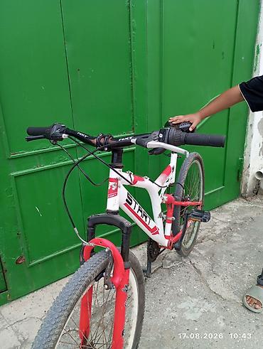 velosiped 26: START markalı dağ velosipedi - Rəng: ağ/qırmızı - Çərçivə — 2