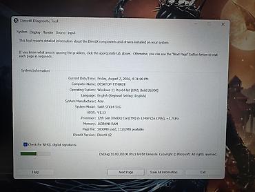 Ноутбуки и аксессуары: Б/у Acer Swift, 14 ", Intel Core i5, 512 ГБ, Самовывоз — 10