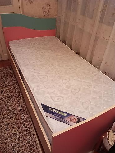 usaq skafi: Oğlan və qız üçün, İşlənmiş, 2 təknəfərlik çarpayı, Dolab, Yazı masası, Tumba — 1