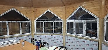 Plastik pəncərələr: Yeni İkiqat şüşə paketi Plastik pəncərə, Еni: 2 sm, Uzunluğu: 5 sm, Pulsuz quraşdırma — 44