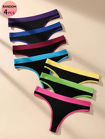 ps baletanke: Ženske tanga gaćice – set 4 komada, vel. M i L, više boja - Model — 1