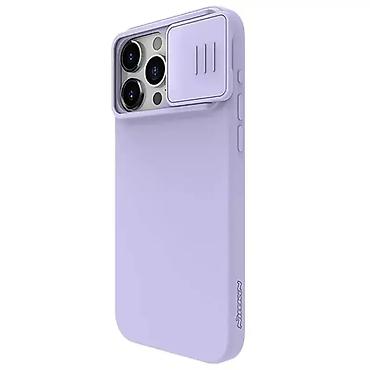 Maske i futrole za telefone: Maska Nillkin CamShield Silky za iPhone 15 Pro Max 6.7 ljubicasta. Uz — 2