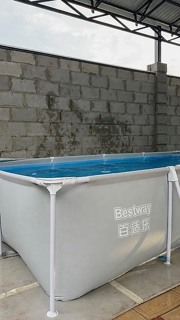 Бассейны: Каркасный прямоугольный бассейн Bestway - Размер: 4,00 м × 2,11 м - — 1