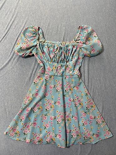 Haljine: Haljine – 2 komada (set) 1) Plava cvetna haljina - Romantičan print — 1