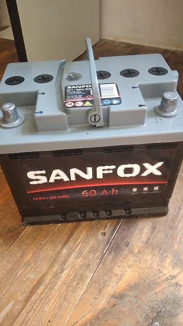 akkumlyator satışı: SANFOX avtomobil akkumulyatoru - Tutum: 60 Ah - Gərginlik: 12 V - — 1