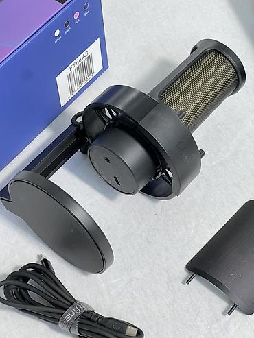 Студийные микрофоны: USB-микрофон Fifine A8 для стримов, подкастов и озвучки. Доп в подарок — 1