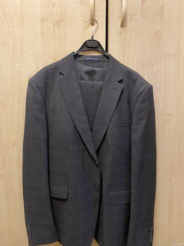 кожанный пиджак: Костюм 9XL (EU 58), цвет - Серый