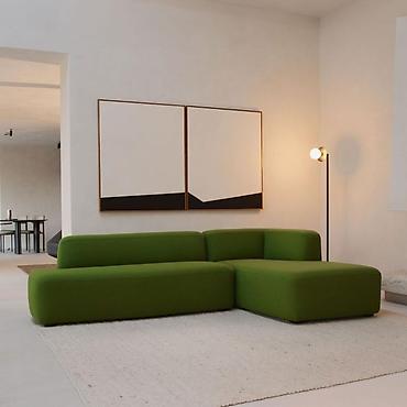 Divanlar: Məhsul: Modern “channel tufted” dizaynlı yumşaq divan Təsvir: - — 6