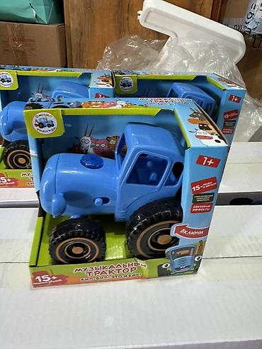 Другой электротранспорт: Музыкальный трактор «Синий трактор» для малышей 1+ - Яркая игрушечная — 1