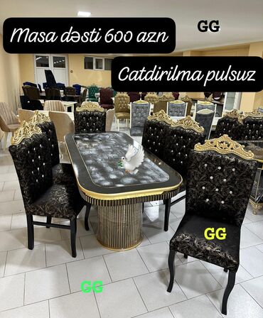 кухонные стулья: Masa desti yeni qonaq otağı mebeli
