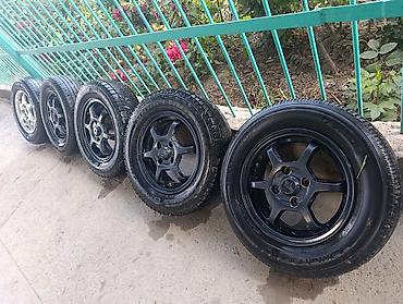 Шиналар жана дисктер: Комплект диски 5й как запаска175.70.R13 2 зимних покрышки в хорошем — 1