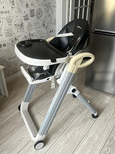 тутси лошадка: Стульчик для кормления, Б/у, Peg perego, Пластик, Трансформер, цвет - Черный, Самовывоз — 1