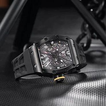 Ručni satovi: Pagani Design PD-1738 -Crna/Full Black -Richard Mille Homage Potpuno — 6
