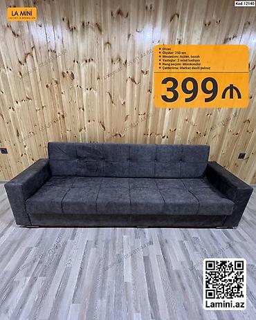 Divan - Ölçü: 250 sm - Mexanizm: Açılan, bazalı (yuxarı qalxan