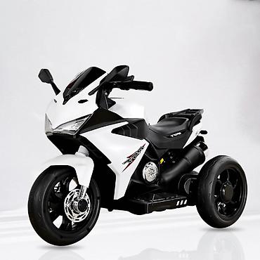 trail patike: Dečiji motor na akumulator na 3 točka – Beli (6V) Model — 1