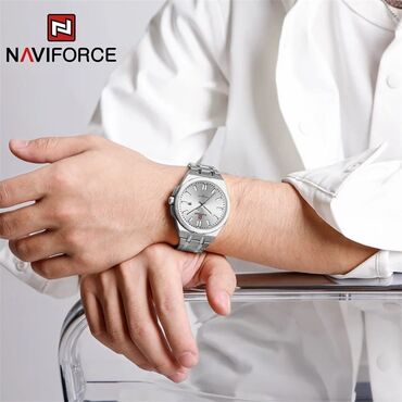 iphone watch: Yeni, Qol saatı, NaviForce, rəng - Gümüşü
