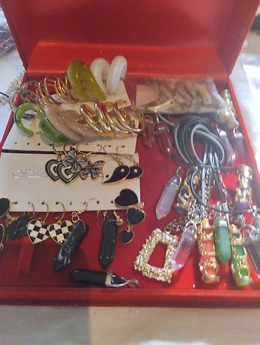 Bijuteriya dəstləri: Bijuteriya dəsti – müxtəlif aksesuarlar - Turkuaz rəngli baş bəzəyi — 9