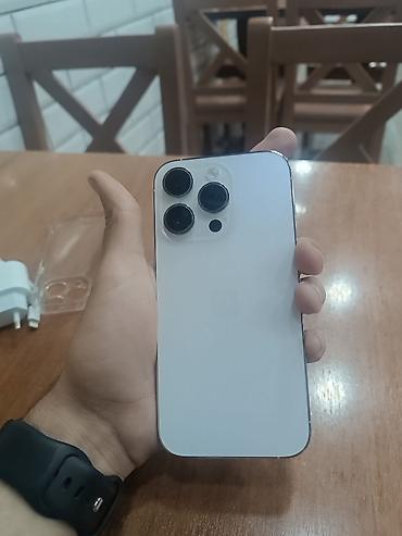 17 pro max planshet: IPhone 14 Pro, 128 ГБ, Matte Silver, Гарантия, Беспроводная зарядка, Face ID — 1