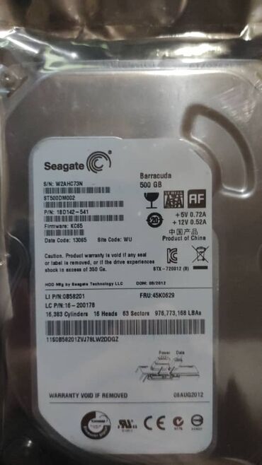 купить диск hdd: Маалымат алып жүрүүчү, Колдонулган, Western Digital (WD), HDD, 512 ГБ, 3.5", ПК үчүн