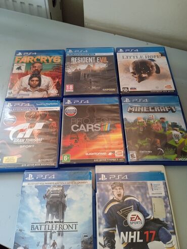 PS4 (Sony Playstation 4): PS-4 və PS-5 uygun original disklər Far Cry-6- 30 azn Rezident Evil 7