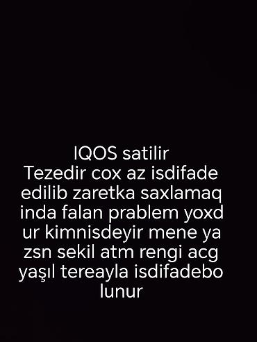 qelyan vozol: IQOS elektron tütün qızdırıcı cihazı - Rəngi: açıq yaşıl (tere yaşılı — 1