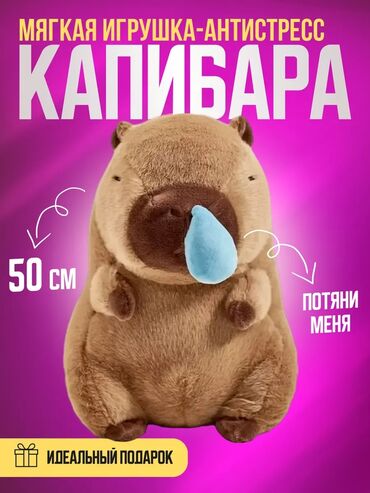 плюшевый мишка: 🎁 Плюшевая Капибара с соплей + мягкий плед — топовый подарок 2025