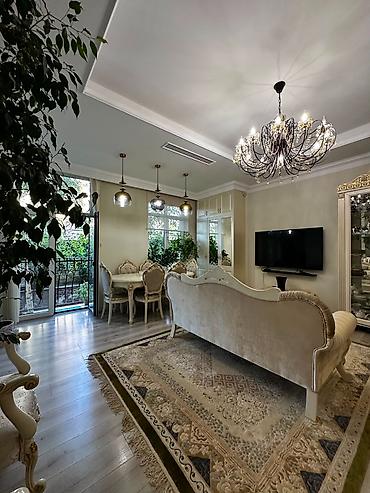 кавртира: 3 комнаты, 87 м², Ата-Тюрк парк Элитка, 1 этаж, Дизайнерский ремонт — 2