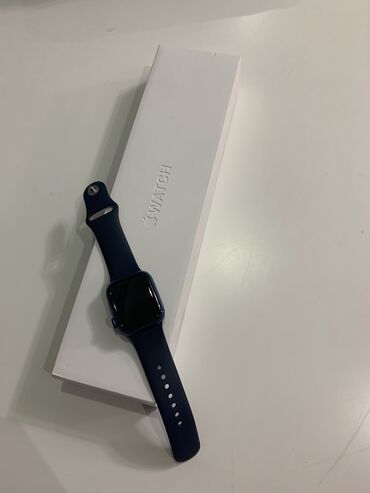 золотые часы женские бишкек цена: ПРОДАЮ Б/У Apple Watch Series 7 Blue Aluminium Case Аккумулятор 92%