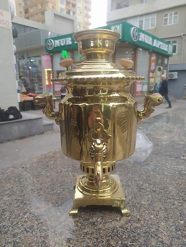 брикет угольный: Misin samovar Rusiya üslubunda kömür/odunla işləyən model.4.5l — 2