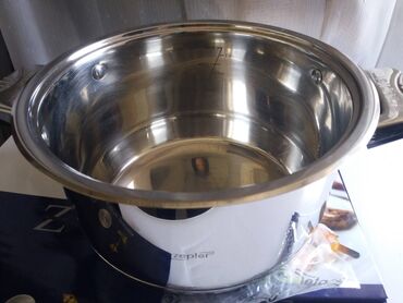 ложка серебро: Немецкая посуда Zepter: большая кастрюля 5 л, средняя кастрюля 3 л