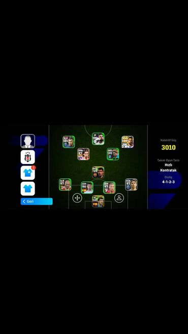 telefon ekran temiri: Pes hesabı satılır 101 Casillas 100 benzana 100 mpabbe 100 Messi 101