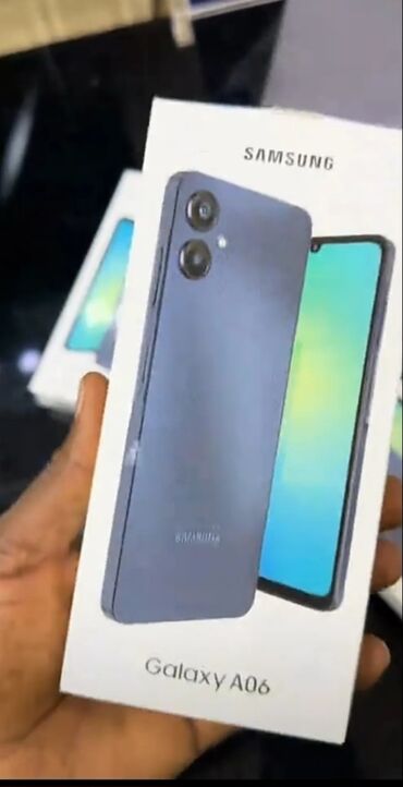 samsunq a7: Samsung Galaxy A06, 128 GB, rəng - Göy, Zəmanət, Barmaq izi, İki sim kartlı