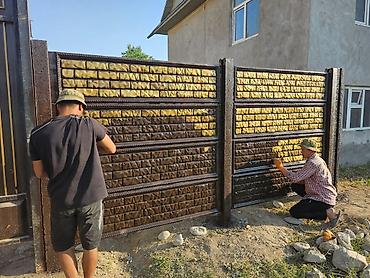 Бетонные еврозаборы: ✅️Мыкты сапаттагы Евро заборлор!!! Декоративдик бетон тосмо — — 15