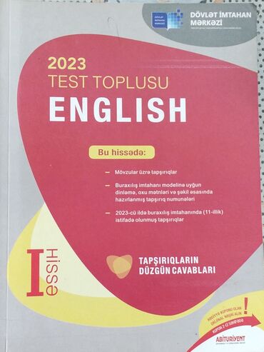 CD, DVD disklər və kassetlər: İngilis dili Testlər 11-ci sinif, 1-ci hissə, 2023 il