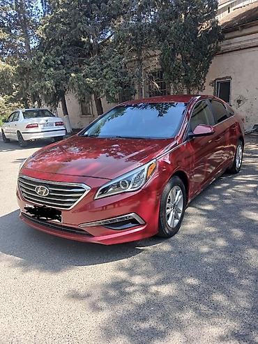 Hyundai Sonata sedan - Korpus: 4 qapılı sedan, albalı/qırmızı rəng -
