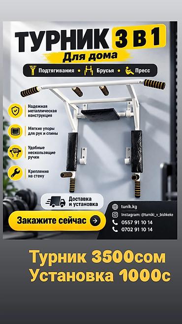 Турник, 3 в 1, Настенный, Новый, Самовывоз