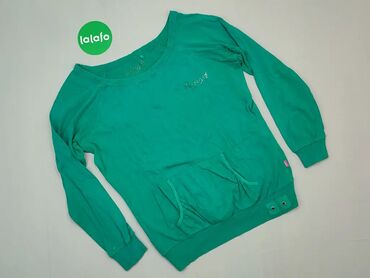Bluza, 2XL (EU 44), wzór - Jednolity kolor, kolor - Turkusowy