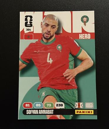 İncəsənət və kolleksiyalar: Sofyan Amrabat 🇲🇦 Panini Adrenalyn XL FIFA World Cup 2026 kolleksiya — 1