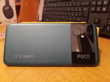 телефон 3000: Poco M5, Новый, 128 ГБ, цвет - Зеленый, 2 SIM