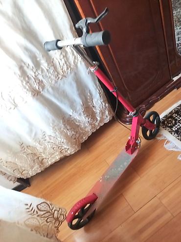 elektrik skuterlər: Şəhər üçün skuter – mexaniki, iri təkərli - Rəng: qırmızı - — 4