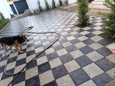 Tamet: Tamet döşəmə xidməti – dekorativ beton/daş təməli ilə həyət və giriş — 32