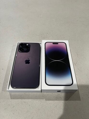 ayfon telfonu: IPhone 14 Pro, 256 GB, Deep Purple, Face ID, Sənədlərlə