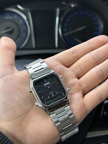 Другие наручные часы: Гибридные наручные часы SKMEI - Дизайн: квадратный корпус с гранеными — 4