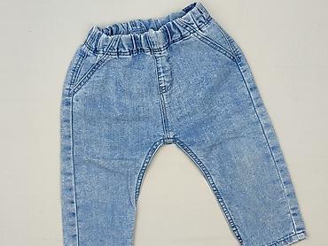 bluzy m: Spodnie jeansowe, H&M, 9-12 miesięcy, stan - Bardzo dobry — 1