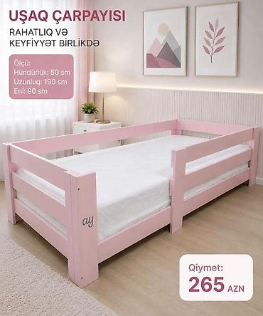 dosek: Uşaq çarpayısı – rahatlıq və keyfiyyət birlikdə. - Rəng: açıq çəhrayı — 1