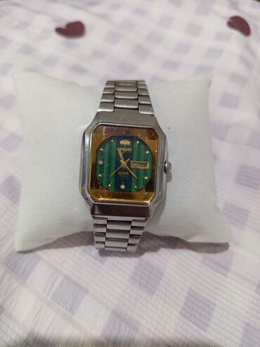 электронные часы casio: Автоматические наручные часы Orient с ярким зеленым циферблатом