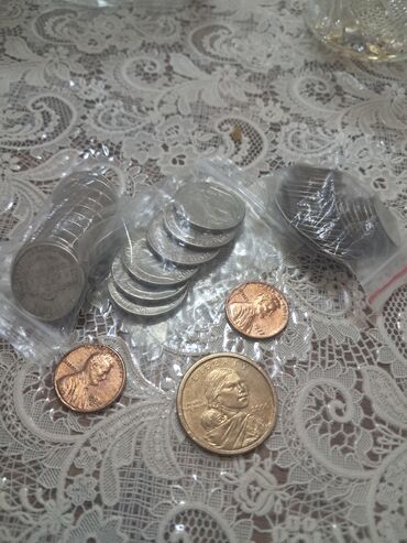 Sikkələr: Beynəlxalq xırda sikkələr kolleksiyası - Müxtəlif ölkələrdən qarışıq — 17